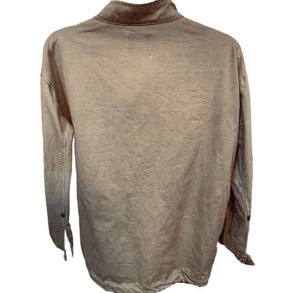 Women' Pellobello Cotton Utility Jacket In Army Khaki / Sage Color Size SP - Picture 7 of 8